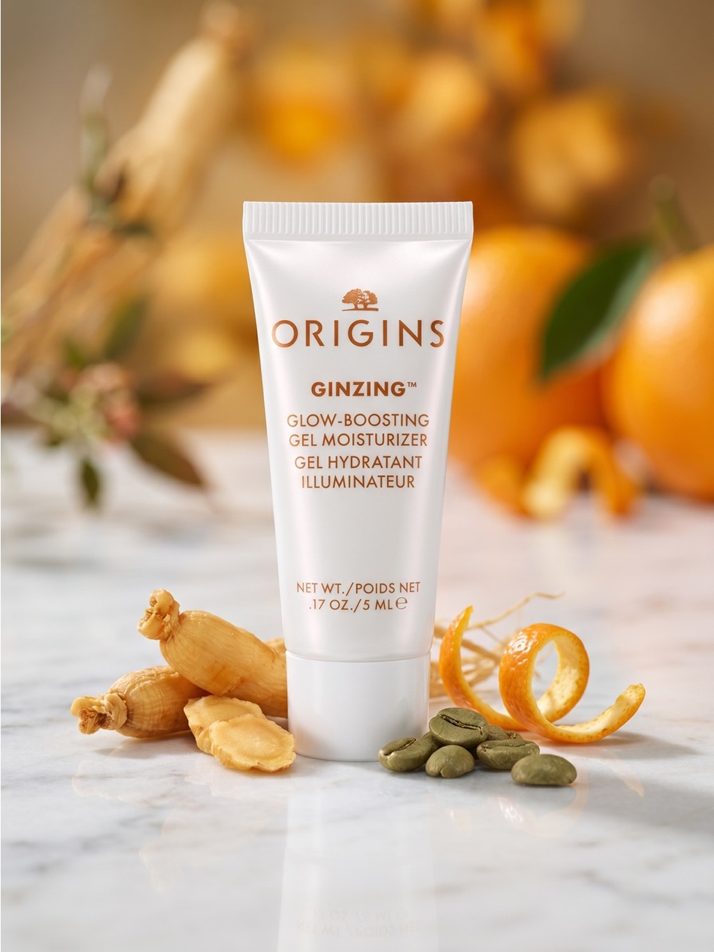 Origins GinZing Glow-Boosting Gel Moisturizer Travel Size 5ml New